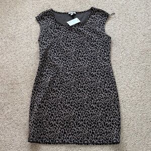 Nine West Animal Print Mini Dress